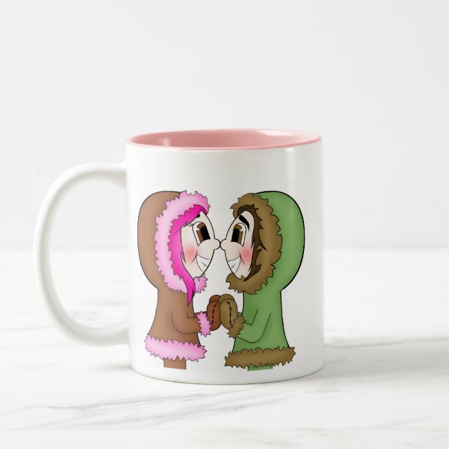 Taza Bicolor besos del esquimal (Izquierda)