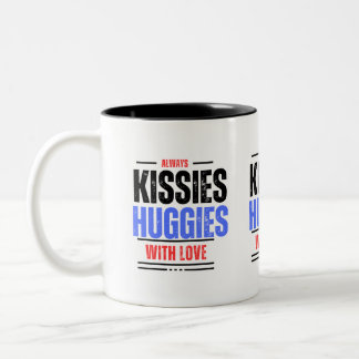 Taza Bicolor besos y abrazos