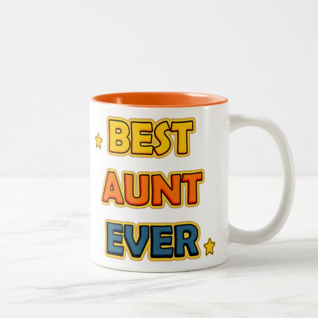 Taza Bicolor Best Aunt ever (Derecha)