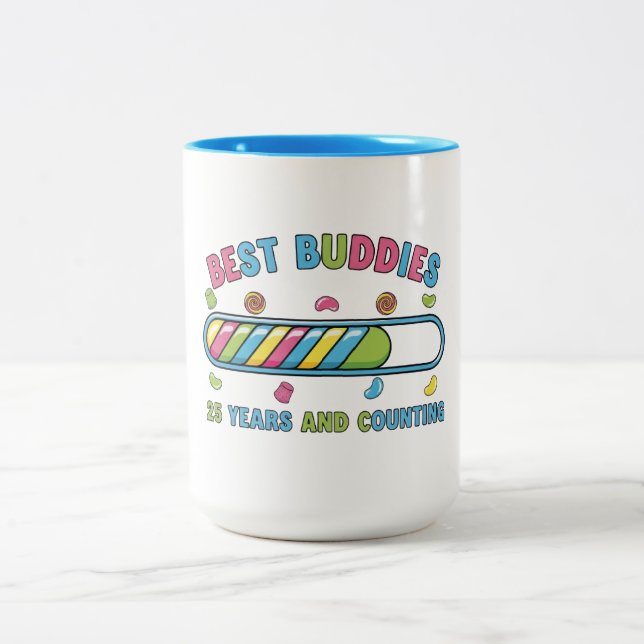 Taza Bicolor Best Buddies 25 Years and Counting (Centro)