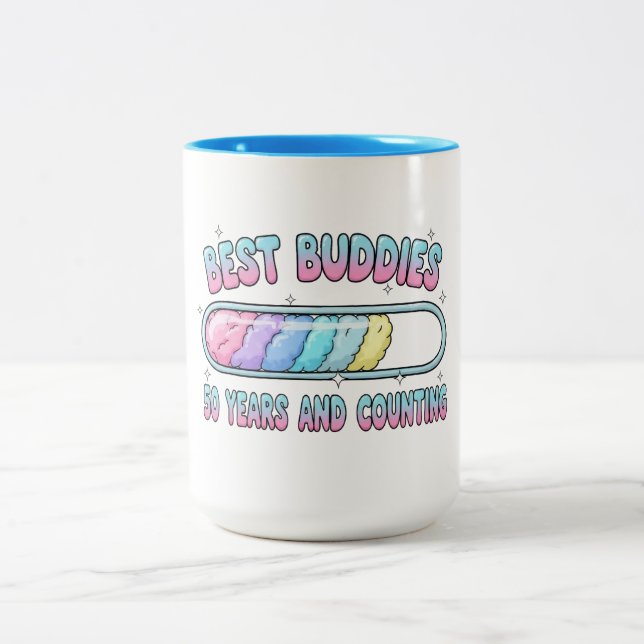 Taza Bicolor Best Buddies 50 Years & Counting (Centro)