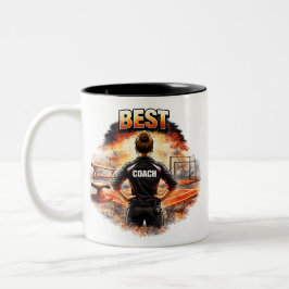 Taza Bicolor Best Coach Tasse - Geschenk für Turntrainerin