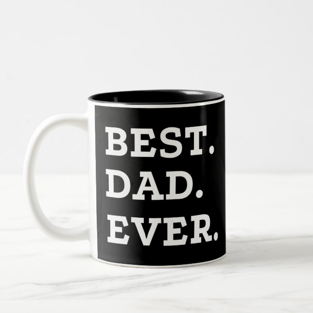 Taza Bicolor Best Dad Ever (Izquierda)