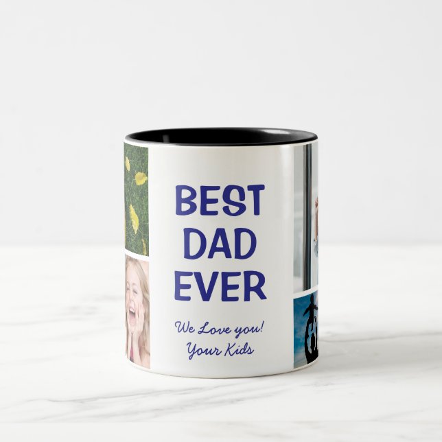 Taza Bicolor Best Dad Ever Coffee Mug (Centro)