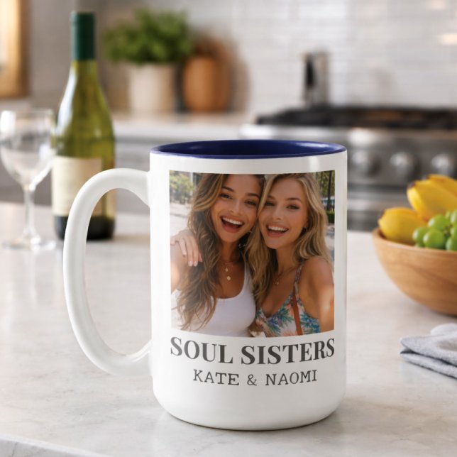 Taza Bicolor Best Friend BFF Soul Sisters Mug (Subido por el creador)