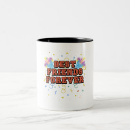 Taza Bicolor best friends forever,best friend day, funny, party