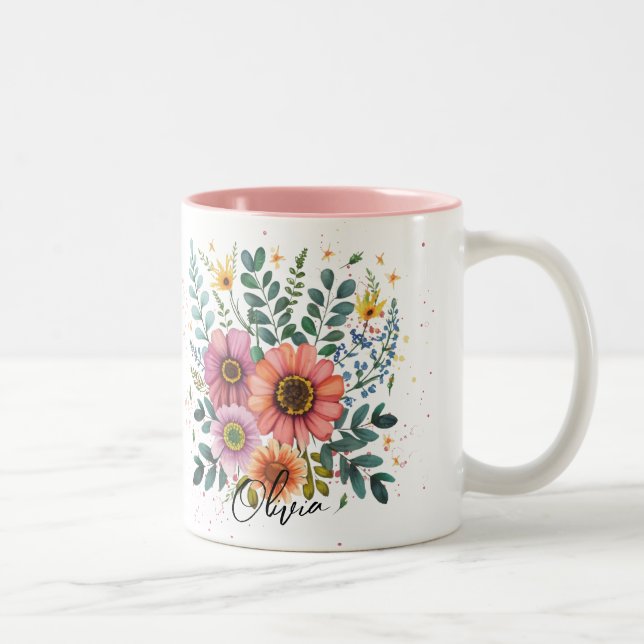 Taza Bicolor Best Grandma Ever Personalized (Derecha)