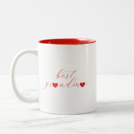 Taza Bicolor Best Grandma, Granny Gift, Modern 