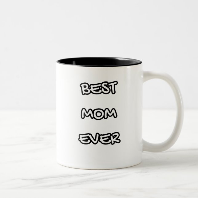Taza Bicolor best mom ever (Derecha)