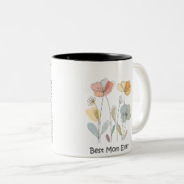 Taza Bicolor Best Mom Ever Mother's Day