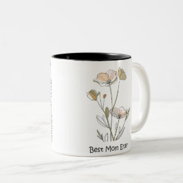 Taza Bicolor Best Mom Ever Mother's Day