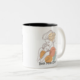 Taza Bicolor Best Mom Ever Mother's Day