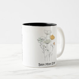 Taza Bicolor Best Mom Ever Mother's Day
