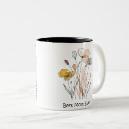 Taza Bicolor Best Mom Ever Mother's Day