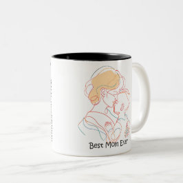 Taza Bicolor Best Mom Ever Mother's Day