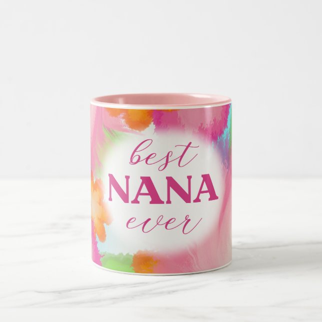 Taza Bicolor Best Nana Ever Sublimation-25972 (Centro)
