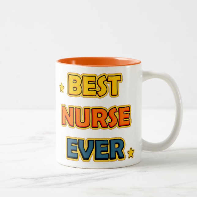 Taza Bicolor Best Nurse ever (Derecha)
