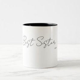 Taza Bicolor Best Sister – Friendship Mug