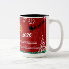 Taza Bicolor Best Wishes New Year Cup