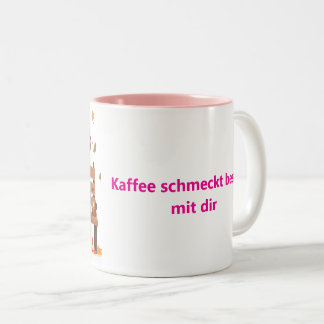 Taza Bicolor Beste Freundinnen-Tasse - Gemeinsam Lachen y Kaffe