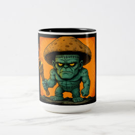Taza Bicolor Bestia de la antorcha y el hongo del templete