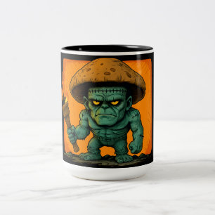 Taza Bicolor Bestia de la antorcha y el hongo del templete