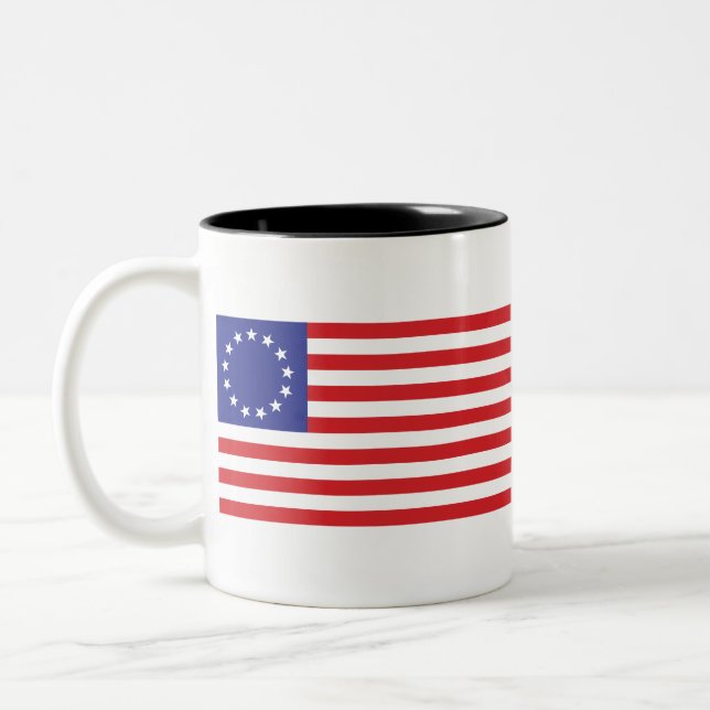 Taza Bicolor Betsy-Ross-Flag.-1776 (Izquierda)