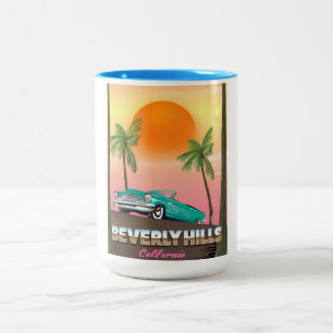 Taza Bicolor Beverly Hills California