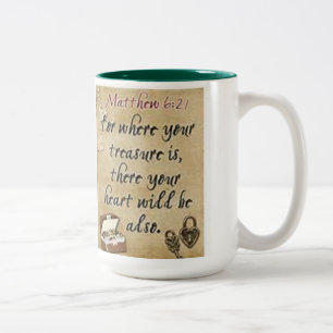 TAZA BICOLOR BIBLE VERSES JUMBO STYLE MUGS