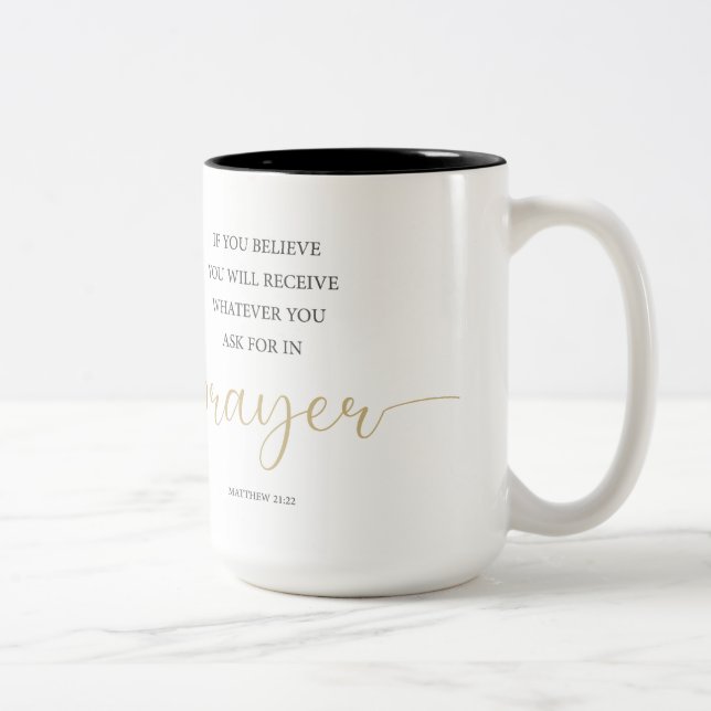 Taza Bicolor Biblia Scripting Coffee Mug (Derecha)