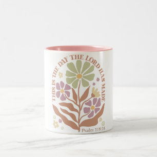 Taza Bicolor Biblia versus Flor silvestre