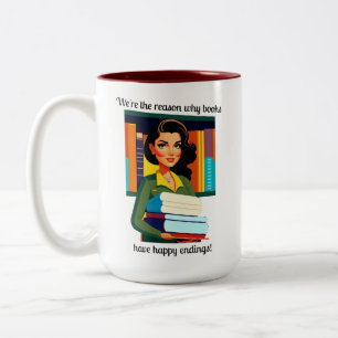 Taza Bicolor Bibliotecario