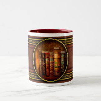Taza Bicolor Bibliotecario - Escritor - Libros antiguos