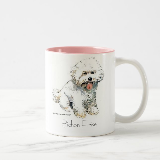 Taza Bicolor Bichon Frise (Derecha)