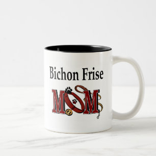 Taza Bicolor Bichon Frise Dog MOM