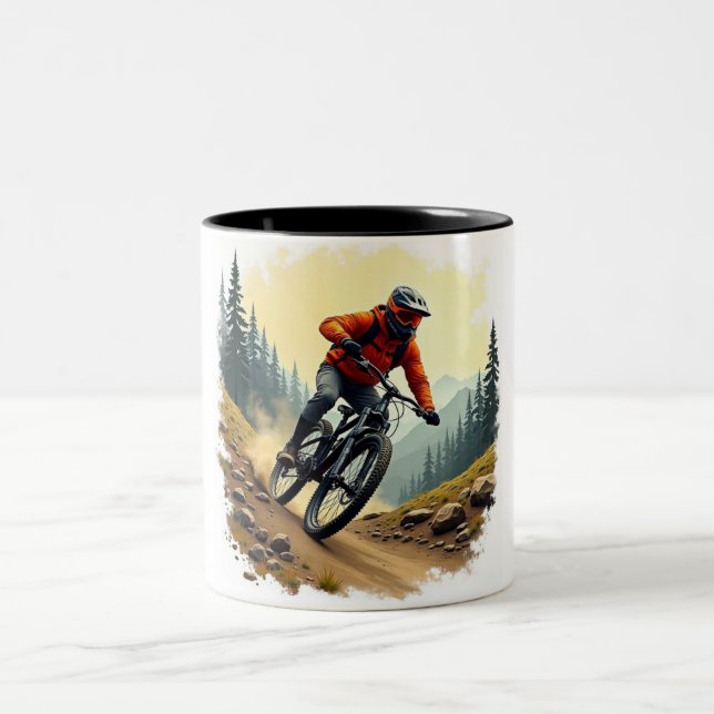 Taza Bicolor bici de montaña (Centro)