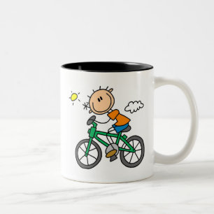Taza Bicolor Bicicleta del montar a caballo - varón