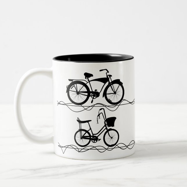 Taza Bicolor Bicicleta Negro 1 (Izquierda)