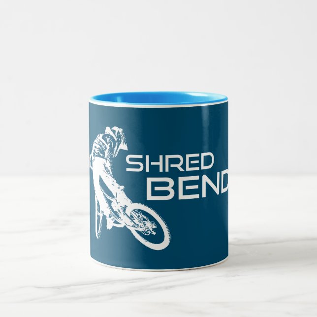 Taza Bicolor Bicicleta Shred Bend Oregon Mountain (Centro)