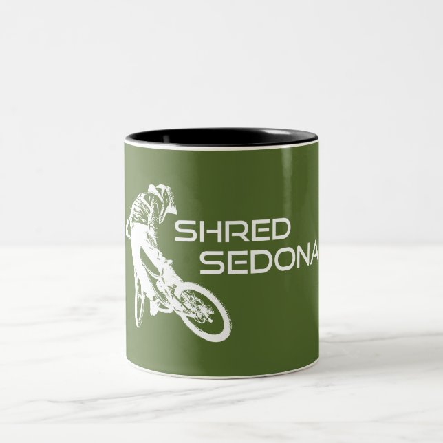 Taza Bicolor Bicicleta Shred Sedona Arizona (Centro)