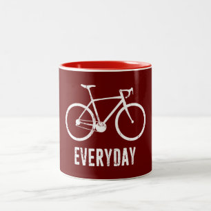 Taza Bicolor Bicicleta todos los días
