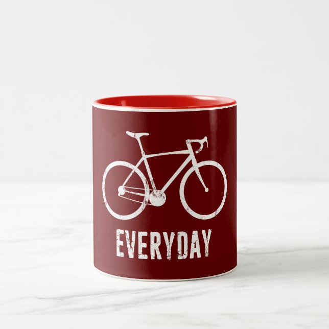 Taza Bicolor Bicicleta todos los días (Centro)