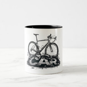 Taza Bicolor Bicicletas por coches
