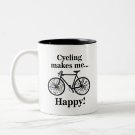 Taza Bicolor Bicycle Cycling Biking Cyclist