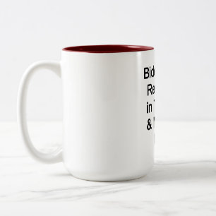 Taza Bicolor Biden renta gratis en la cabeza de Trump