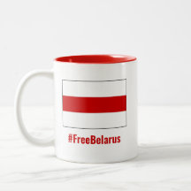Bielorrusia Libre - Inglés - Bandera Blanca Roja B