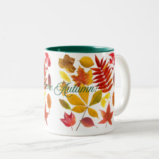 Taza Bicolor Bienvenido Otoño