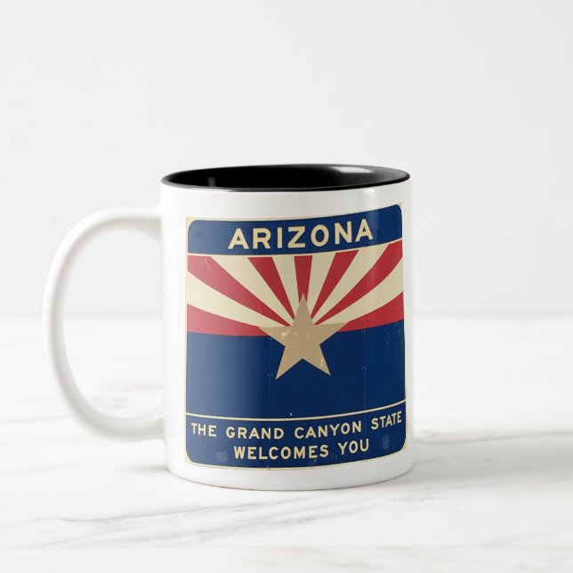 Taza Bicolor Bienvenidos a Arizona (Izquierda)