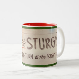 Taza Bicolor Bienvenidos A Sturgis