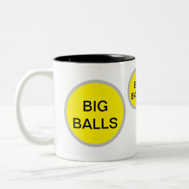 Taza Bicolor BIG BALLS Mug - Gracioso regalo de Chiste interno